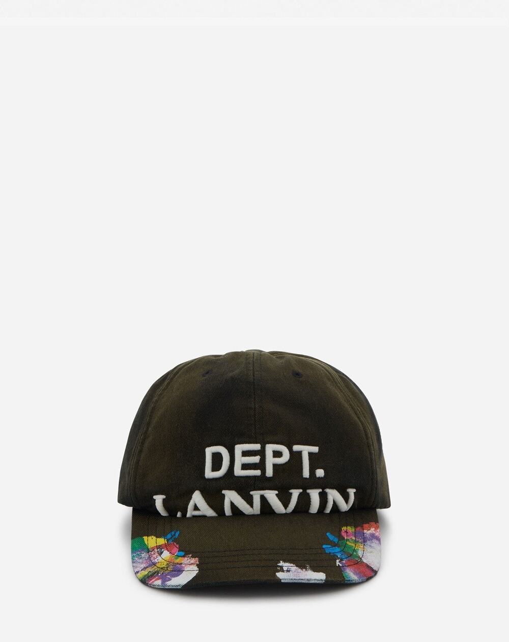 NWT Lanvin x Gallery Dept. Hand-Painted Logo Cap Size 60/L $595.00 *2023 Style*
